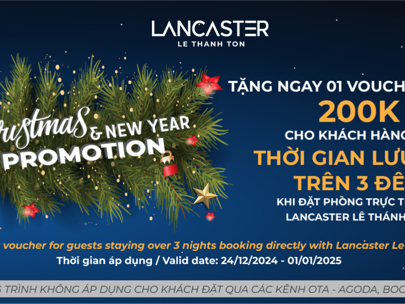 CHRISTMAS & NEW YEAR SPECIAL OFFER AT THE LANCASTER!