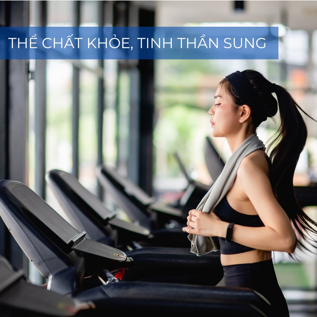 Trung tâm thể dục hiện đại cho cư dân tại tầng 27